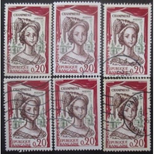 France N°1301 X 6 Oblitéré
