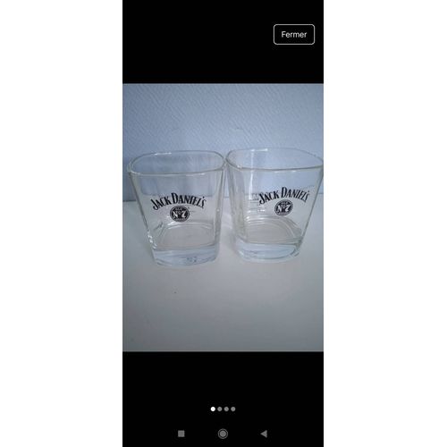 Lot De 2 Verres Whisky Jack Daniel
