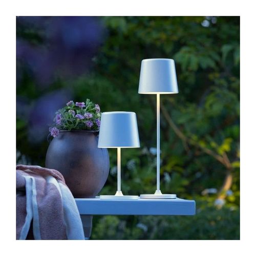 Lampe A Poser Led Kaami Brilliant - 2w - Ip44 - Métal Et Plastique - Blanc Mat