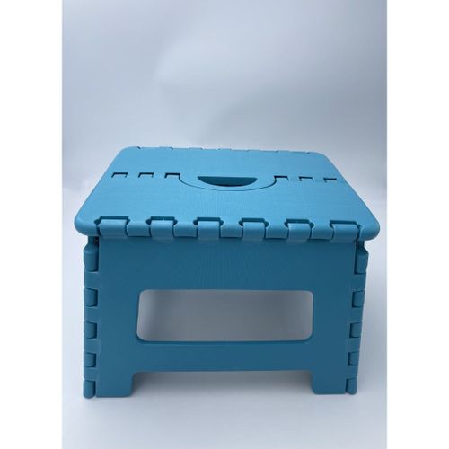 Venteo | Marche Pied Pliant | Résiste jusqu'à 150kg de charge | Pliable | 31.5 x 25.5 X 22 cm | Turquoise