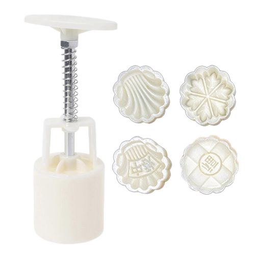 50g Mi-Automne Thème Gâteau De Lune Moule Pâte Tampon Moules À Gâteau De Lune Pression À La Main