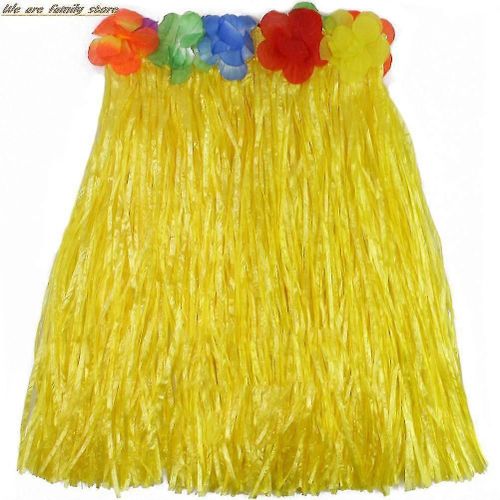 40cm Hawaiian Party Décorations Fournitures Robe Enfants Adulte Hula Show Herbe Plage Danse Activité Jupe Couronne Soutien-Gorge Garland