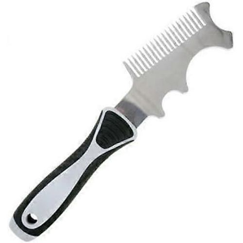 grattoir à peinture, grattoir à peigne multifonction, outil de peintre en acier inoxydable 8 en 1, ouvre-boîte, couteau à mastic, peigne de tri des poils, grattage de couverture de rouleau à peinture