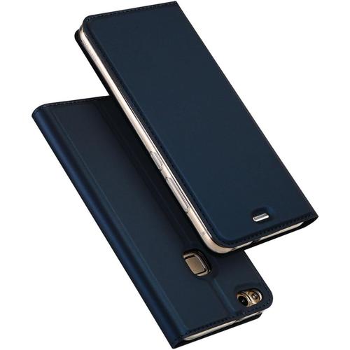 Etui Pour Huawei P10 Lite, Coque Pochette Portefeuille Pour Housse Huawei P10 Lite Avec Magnétique Fonction Wallet - Bleu