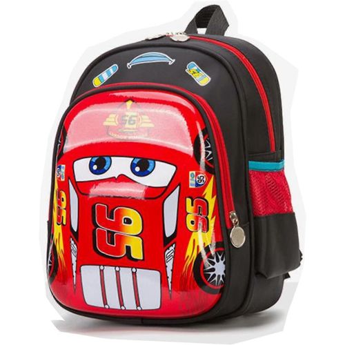 Enfant en bas âge Camion voiture sac à dos imperméable Dessin animé Bande dessinée Maternelle enfants École maternelle garçons sac à dos (rouge)