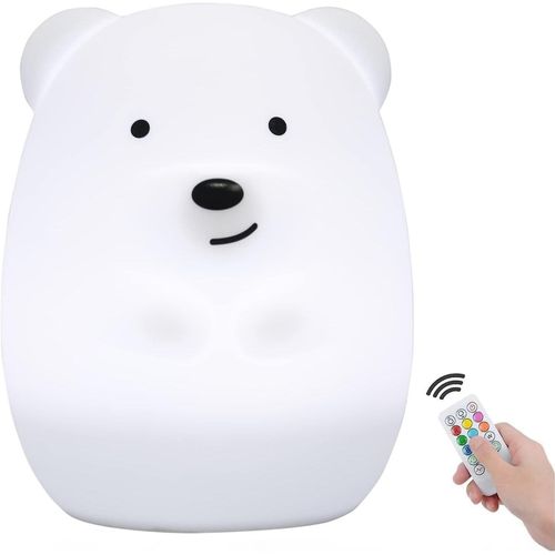 Veilleuses, Lumière D'ours Pour La Chambre Des Enfants, Veilleuse Portable Pour Les Enfants, Lumières Pour Animaux Pour Filles Et Garçons, Lampes Pour Chambre À Coucher, Luminosités Réglables