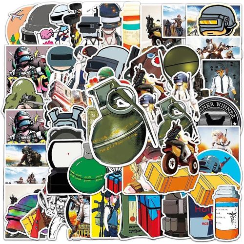 50 Pcs Armes Pistolet Casque Série Autocollants Imperméable Enfants Et Jeunes Bouteille D¿Eau Autocollant, Convient Pour Ordinateurs Portables, Livres, Téléphones Portables, Planches À Roulettes,