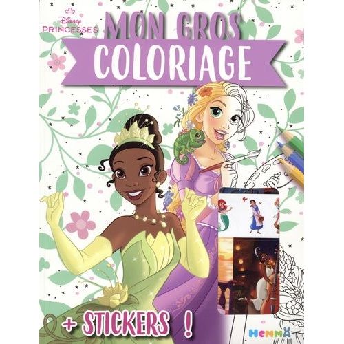 Mon Gros Coloriage Disney Princesses - Avec Des Stickers !
