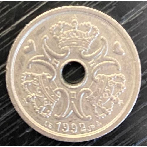Pièce Danemark 5 Kroner, 1992