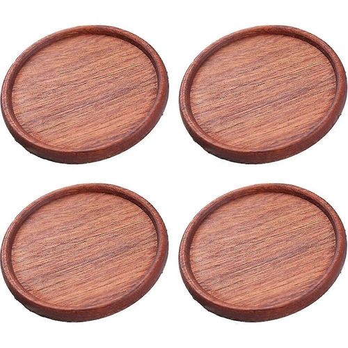 Sous-Verres En Bois Pour Boissons, Sous-Verres En Bois Absorbants, Pieds En Mousse Protection De Table-3