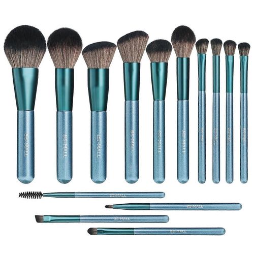 Ensemble De Pinceaux De Maquillage 14 Pièces Pinceaux De Maquillage Professionnels Synthétiques De Qualité Supérieure Fonds De Teint Poudre De Mélange Correcteur Ombres À Paupières Fard À Joues Kit De 