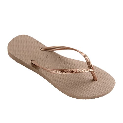 Havaianas Square Logo Metallic Colour Rose