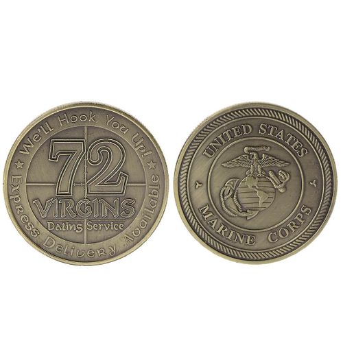Pièce Commémorative American 72 Virgins Marine Corps Collection Art Cadeau Souvenir