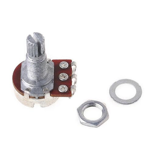 A25k Potentiomètre Pot Cannelé Guitare Électrique Effet Basse Ampli Volume Sonore 18mm