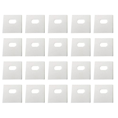 20 pcs rideau vertical réparation patch simple clair auto-adhésif réparation autocollant ruban pour stores vénitiens verticaux