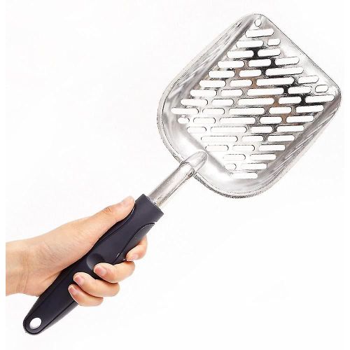 Nouveau, Pelle De Litière Pour Chat En Métal, Pelles À Litière En Alliage D¿Aluminium Avec Poignée En Caoutchouc Pour Animaux De Compagnie Durable Pet Sifti