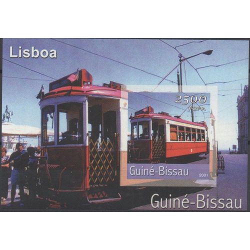 Guinée Bissau Timbre Le Tramway De Lisbonne 2001