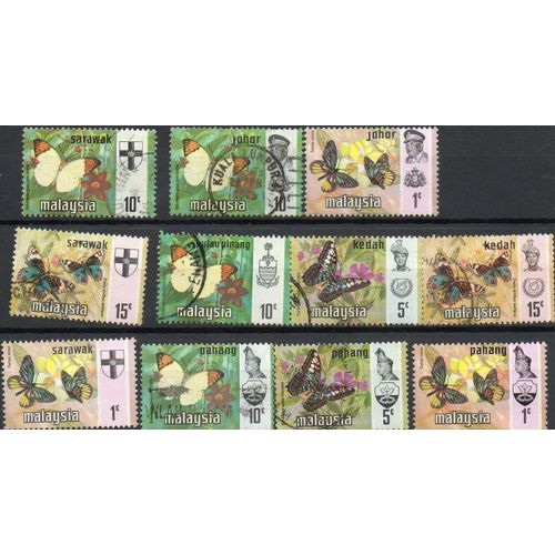 Malaisie Timbres Les Fleurs