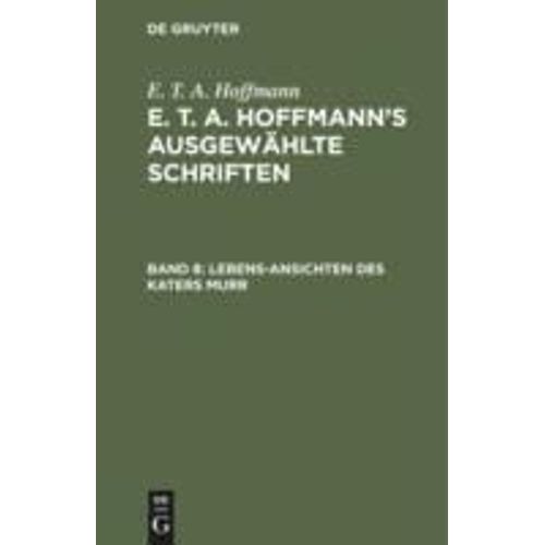 Lebens-Ansichten Des Katers Murr