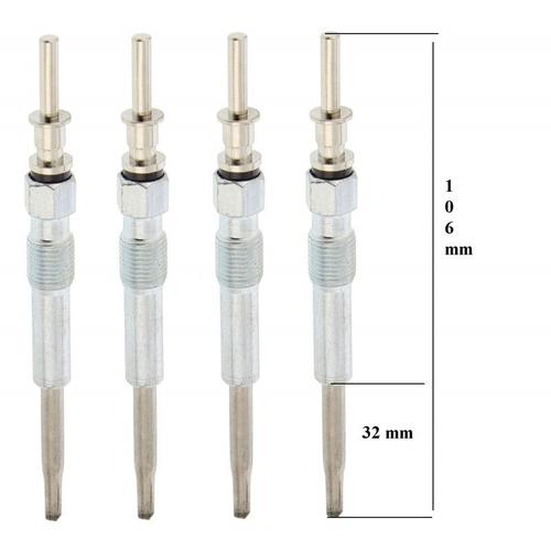 Quatre Bougies De Préchauffage - Bmw Serie 1 120 D 150 06/2004-06/2011