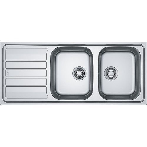 Évier à encastrer inox dekor 2 cuve 1 égouttoir 1160 x 500 mm FLN 621 FRANKE