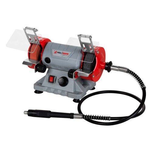 Mini touret double Ø 75 mm - 120W + accessoires - DSM7SET_230V HOLZMANN