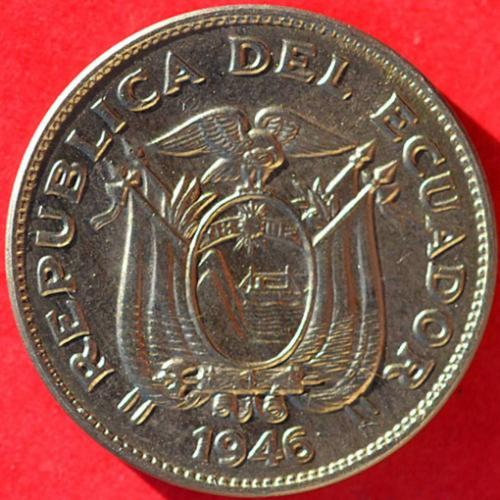 Monnaie 5 Centavos Équateur 1946 État Sup