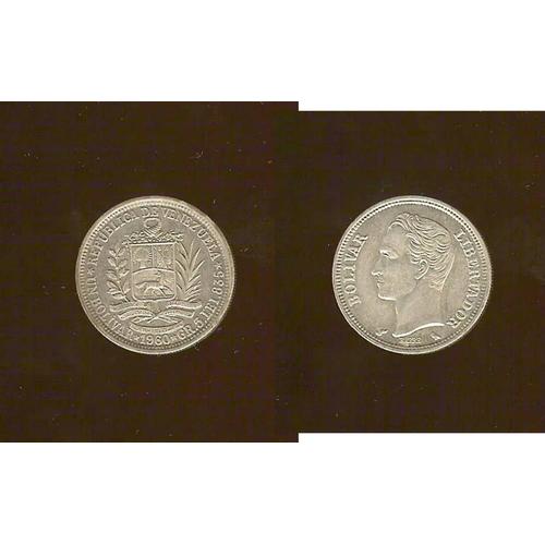 Monnaie Argent 1 Bolivare Venezuela 1960