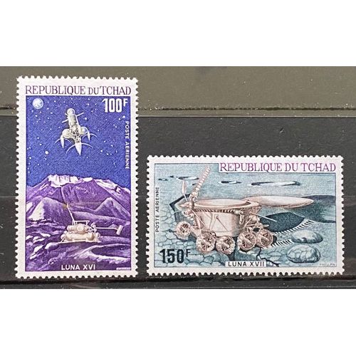 Lot De 2 Timbres Neufs** Tchad 1972 Y&t N° Pa 125 / 126
