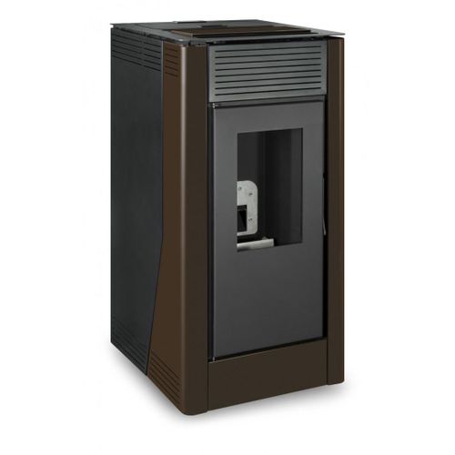 ESCALOR Poêle à granulés hydro DELIA 15kW marron
