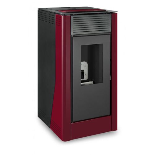ESCALOR Poêle à granulés hydro DELIA 15kW rouge