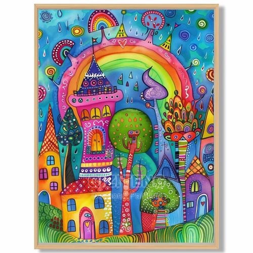 Kit Diy Tableau Diamant 5d Broderie Diamant Ville Paysage Animal Chat Plein Diamant Dessin Animé Point De Croix Ensemble Art - Décoration Murale Moderne, Cadeau Créatif Anti-Stress Pour Adultes