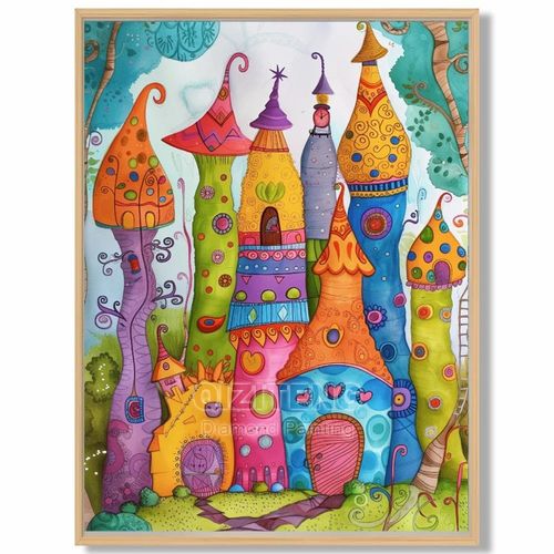 Kit Diy Tableau Diamant 5d Broderie Diamant Ville Paysage Animal Chat Plein Diamant Dessin Animé Point De Croix Ensemble Art - Décoration Murale Moderne, Cadeau Créatif Anti-Stress Pour Adultes