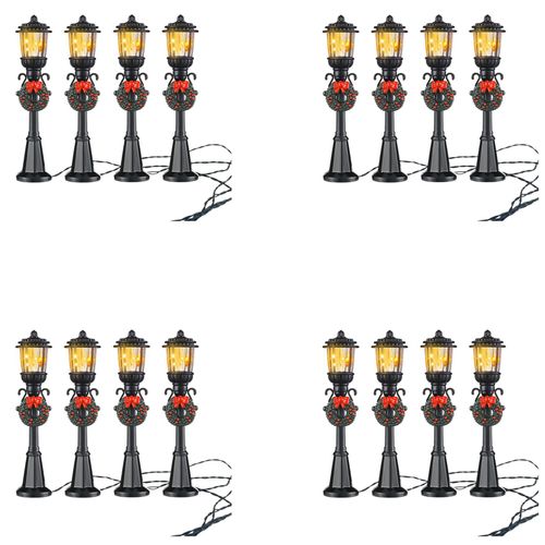 16 Pi¿¿Ces Mini Lampadaire De No?L Lampe De Train Lampe De Rue Miniature Lumi¿¿Res D¿¿Coratives Pour Bricolage Maison De Poup¿¿E Village Chemin