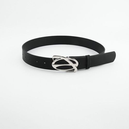 Ceinture Naren Cuir Pu Pour Hommes Et Femmes, Ceinture En Métal Chimcasual, Ceinture Pour Pantalons Jeans, Décoration De Jupes, Ceinture Noire, Mode