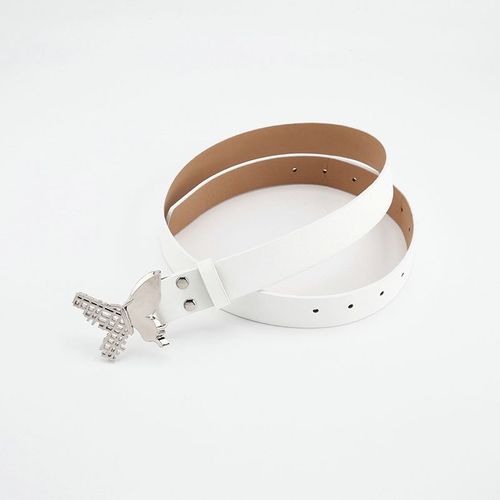 Ceinture Naren Cuir Pu Pour Hommes Et Femmes, Ceinture En Métal Chimcasual, Ceinture Pour Pantalons Jeans, Décoration De Jupes, Ceinture Noire, Mode