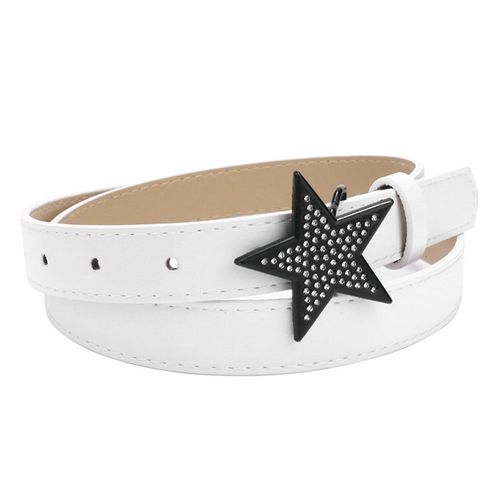 Zunderes-Ceinture Décorative En Forme D'étoile Pour Femme, Ceinture Décorative Pour Jupe Et Jean, Ceinture De Style Blanc Et Noir, Mode Fille Chaude, Y2k