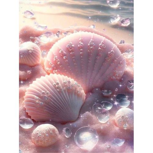 Mosaïque Strass Carrée Peinture à la main en diamants de Dream Shell Loisir Créatif Débutant, Idée Cadeau Original pour Noël