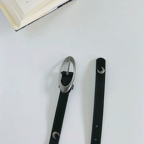 Jupe En Jean Vintage Pour Femme, Ceinture Décorative, Cercle Nar, Croissant De Lune, Mode Rétro, Ceinture Décontractée, Noir Et Blanc