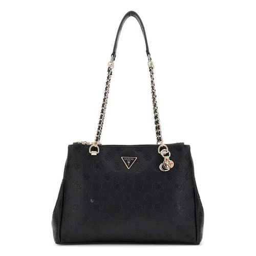 GUESS Sac à épaule noir pour femme - Cresidia Status Shoulder Satchel Bag 302736