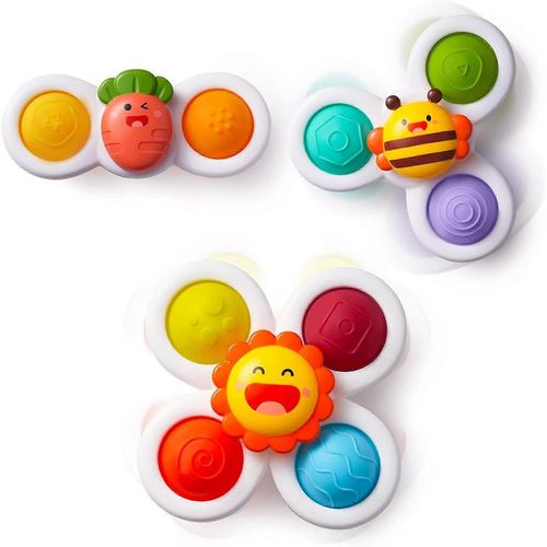 Ventouse Spinnerz Jouet Bébé Bain Jouets Fidget Blocks Simple Bulle Chaise Haute Jouets Jouets Sensoriels Pour Nourrisson 12-18 Mois, Cadeaux D¿Anniversaire Pour Tout-Petit 1