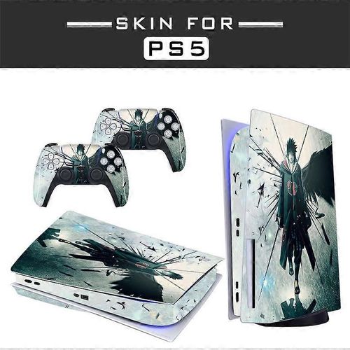 Peau Adhésive - Compatible Pour Ps5 - Housse Pour Personnaliser La Console - Film Vinyle Amovible - Qualité Hd Satinée Mate (Disque, Naruto Uchiha Itachi01)