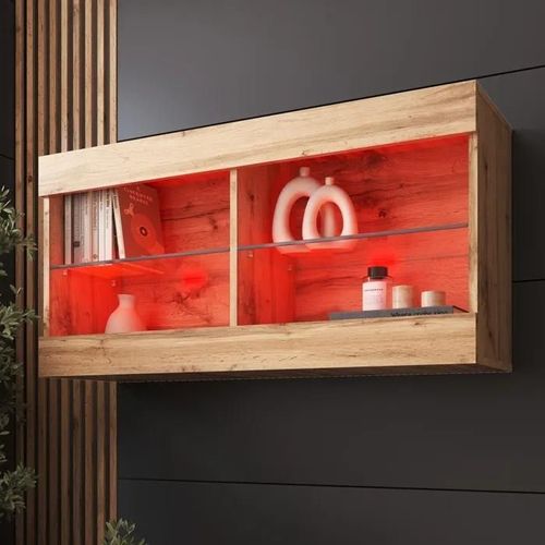 Komodee Vitrine Suspendue Horizontal Tivoli - Wotan Wotan - 100 X 50 X 29 Cm - Led Rvb