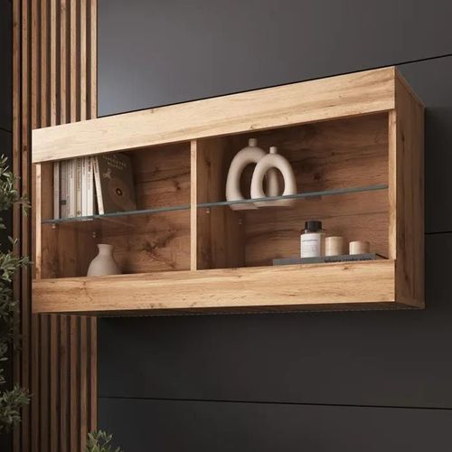 Komodee Vitrine Suspendue Horizontal Tivoli - Wotan Wotan - 100 X 50 X 29 Cm - Sans Led