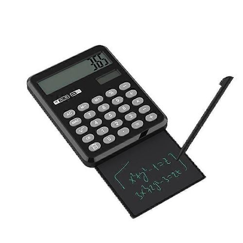 Calculatrice de tirage noire, tableau d¿écriture, calculatrice de poche portable