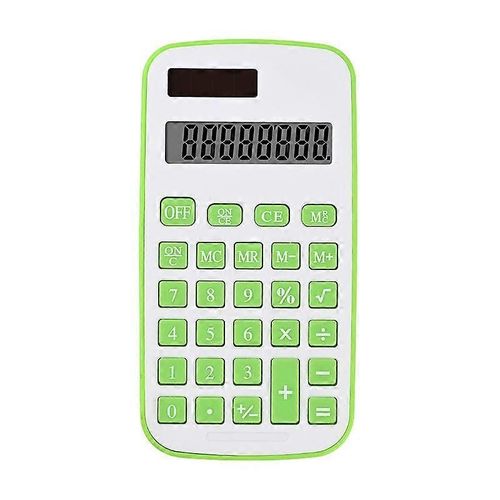 bonne Calculatrice de poche compacte avec affichage à 8 chiffres - Vert