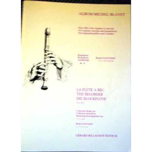 Michel Blavet - Album Pour Flûte À Bec Soprano Et Clavecin