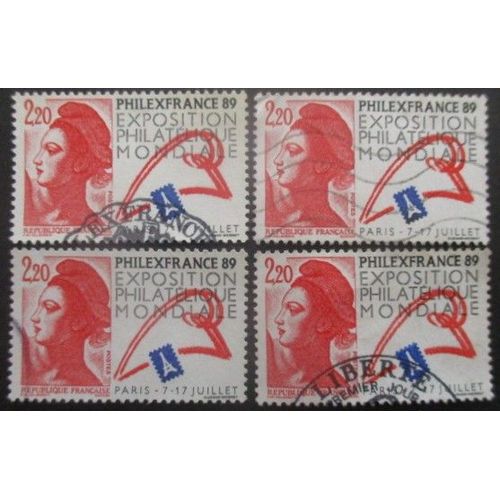 France N°2524 X 4 Oblitéré