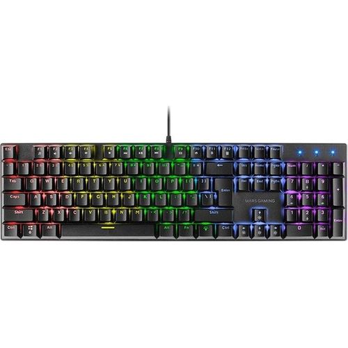 Clavier Gamer Mécanique (red Switch) Mars Gaming Mk422 Rgb (noir)