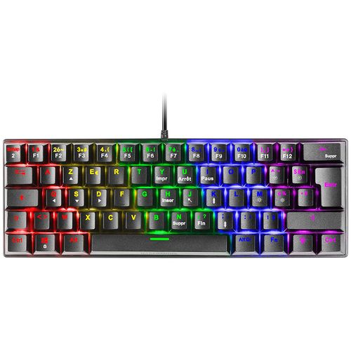 Clavier Gamer Mécanique (brown Switch) Mars Gaming Mk60 Rgb (noir)